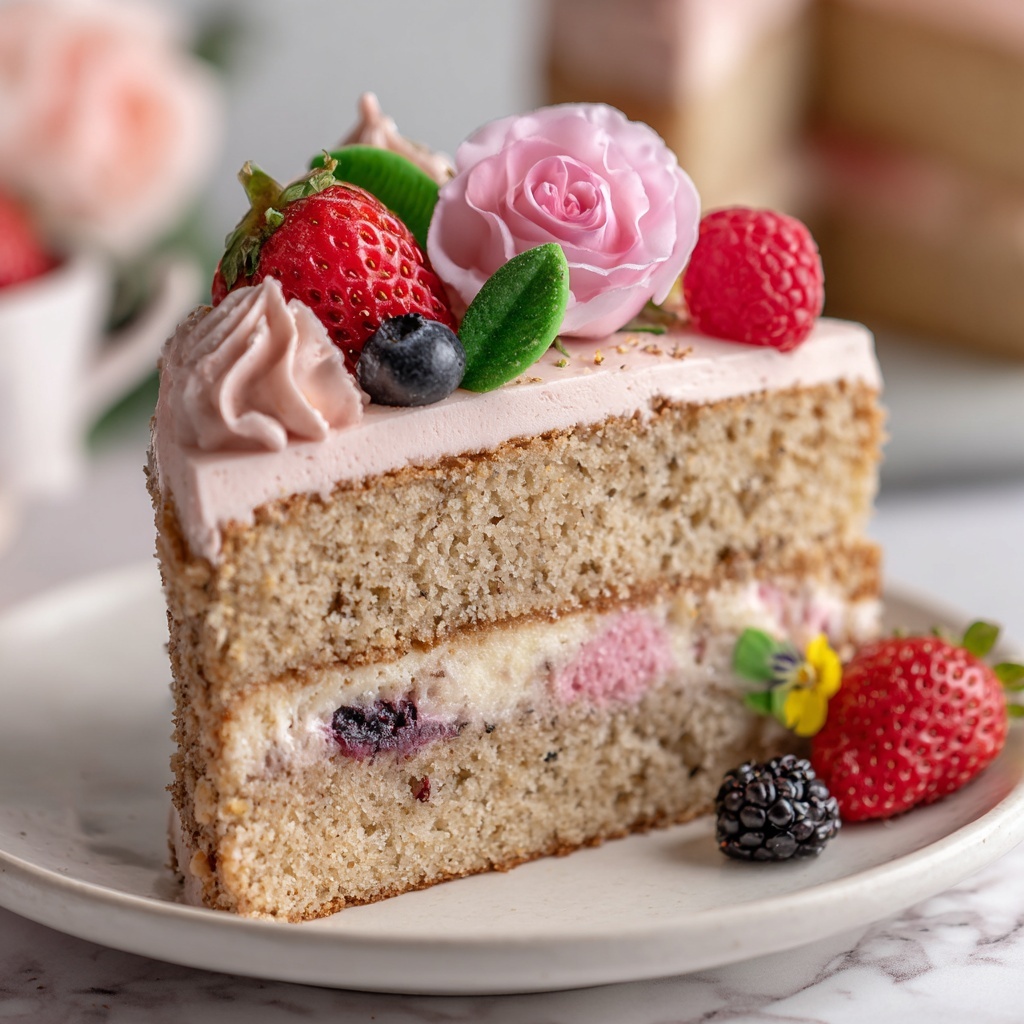 Hibiscus Bliss Cake Recipe - Recipe Image