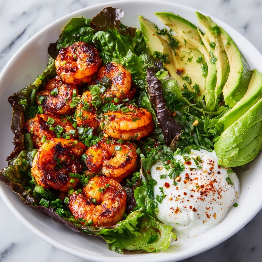 Hot Honey Blackened Shrimp Caesar Salad Recipe - Recipe Image
