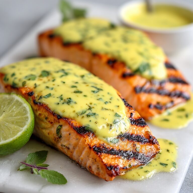Grilled Salmon with Dijon Mustard Sauce Recipe