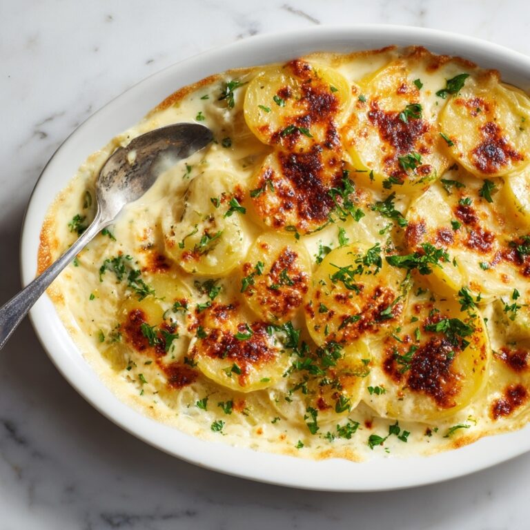 Dad’s Creamy & Cheesy Au Gratin Potatoes Recipe