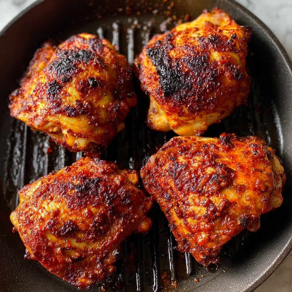 Air Fryer Hot Honey Chicken Thighs Recipe - Recipe Image