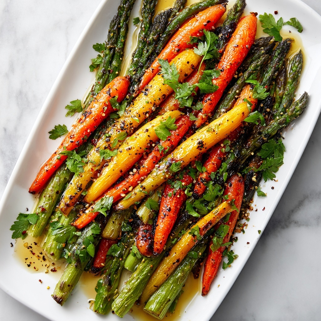 Roasted Asparagus & Carrots: Crispy, Golden Perfection! Recipe - Recipe Image