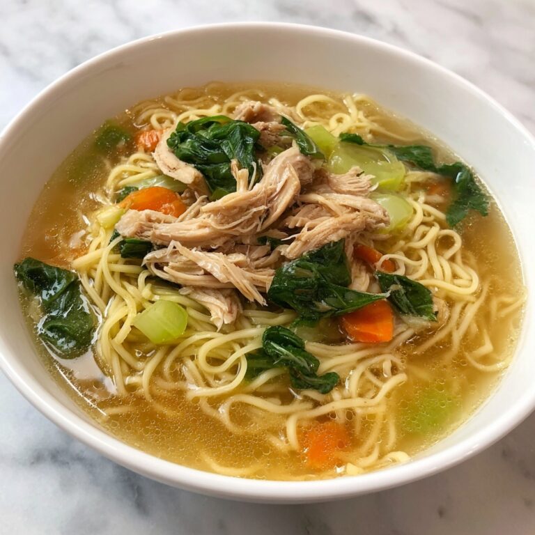 Aromatic Ginger Scallion Chicken Noodle Soup Recipe