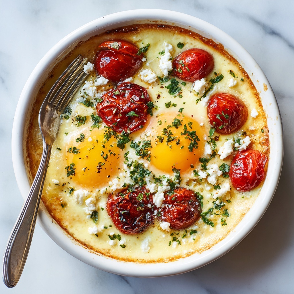Baked Feta Eggs Recipe for a Flavor-Packed Brunch Delight Recipe - Recipe Image