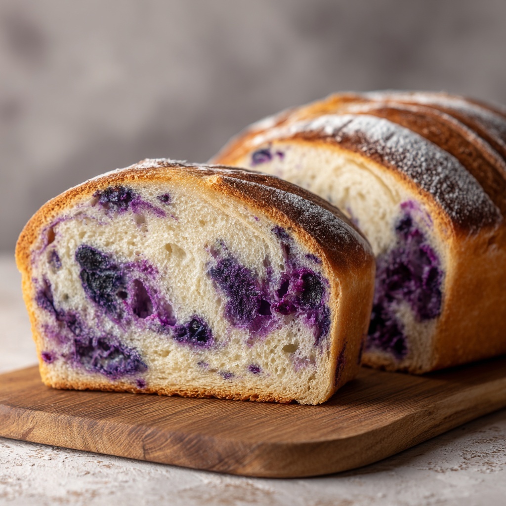 Lemon Blueberry Sourdough Bread Recipe - Recipe Image