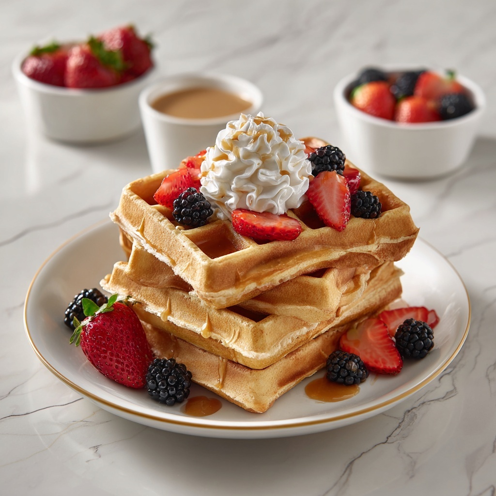 Healthy Protein Waffles in 10 Minutes Recipe - Recipe Image