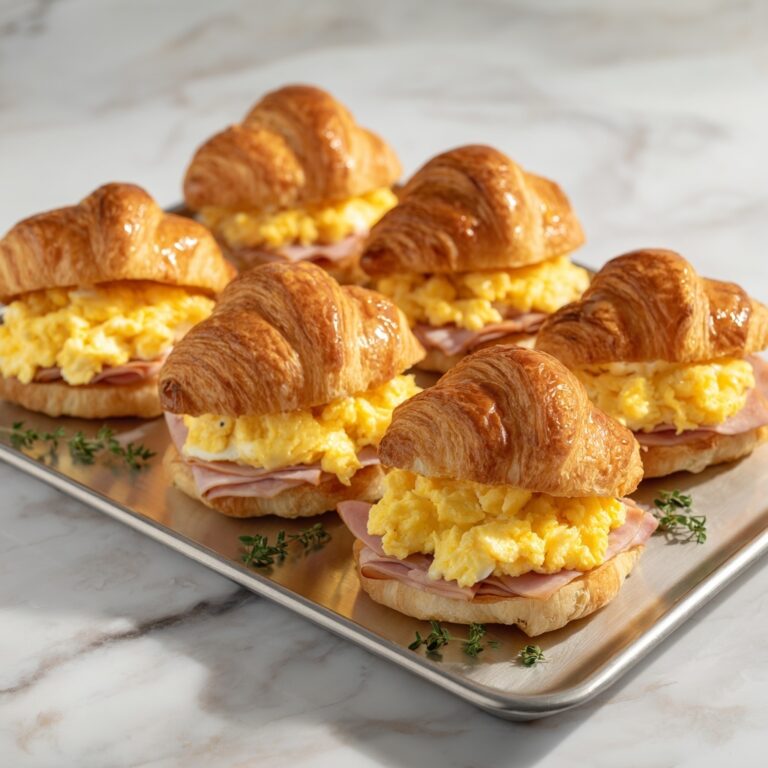 Freezer Croissant Breakfast Sandwiches for Busy Mornings Recipe