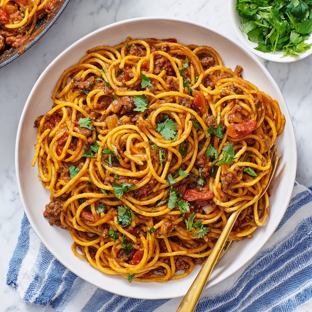 Taco Spaghetti Recipe - Recipe Image