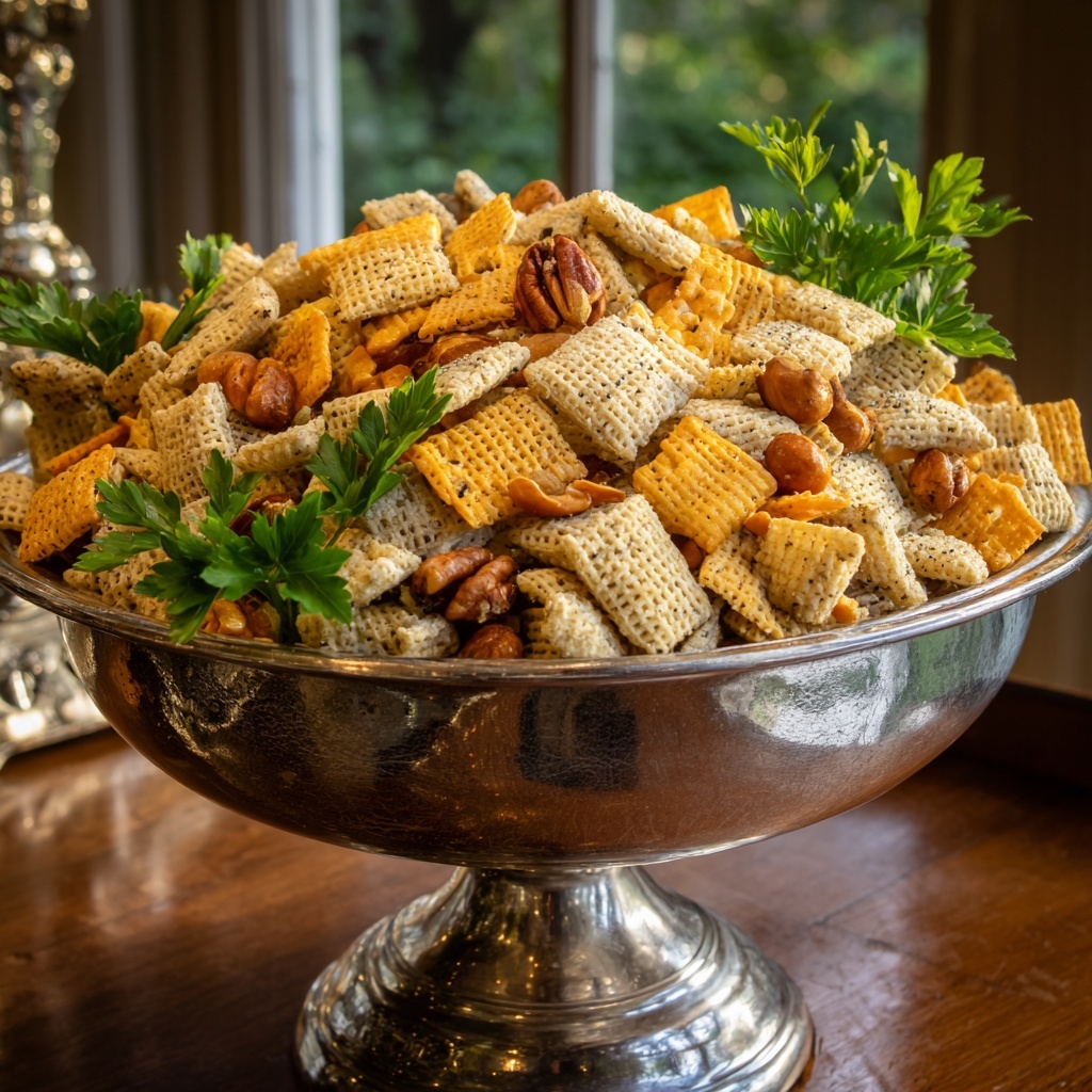 Roasting Pan Chex Mix Recipe - Recipe Image