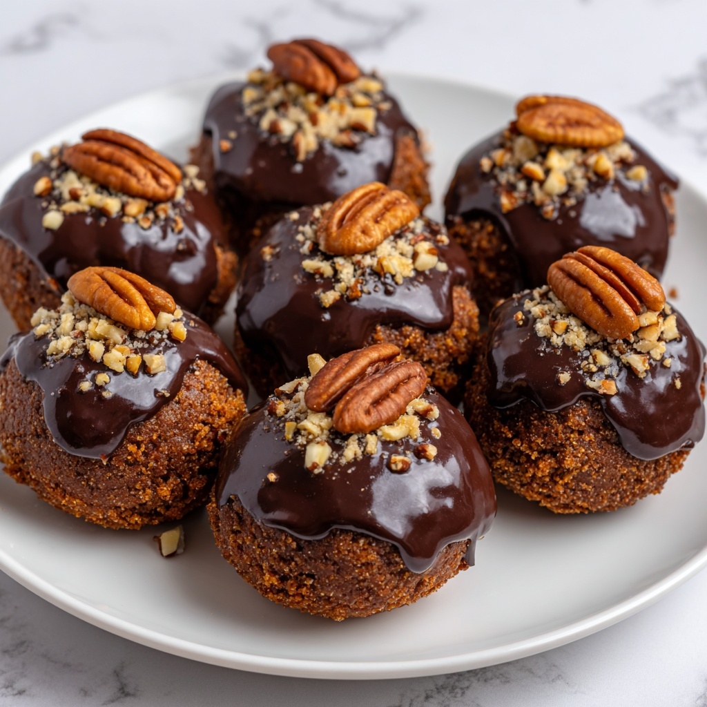 Christmas Chocolate Pecan Pie Balls Recipe - Recipe Image