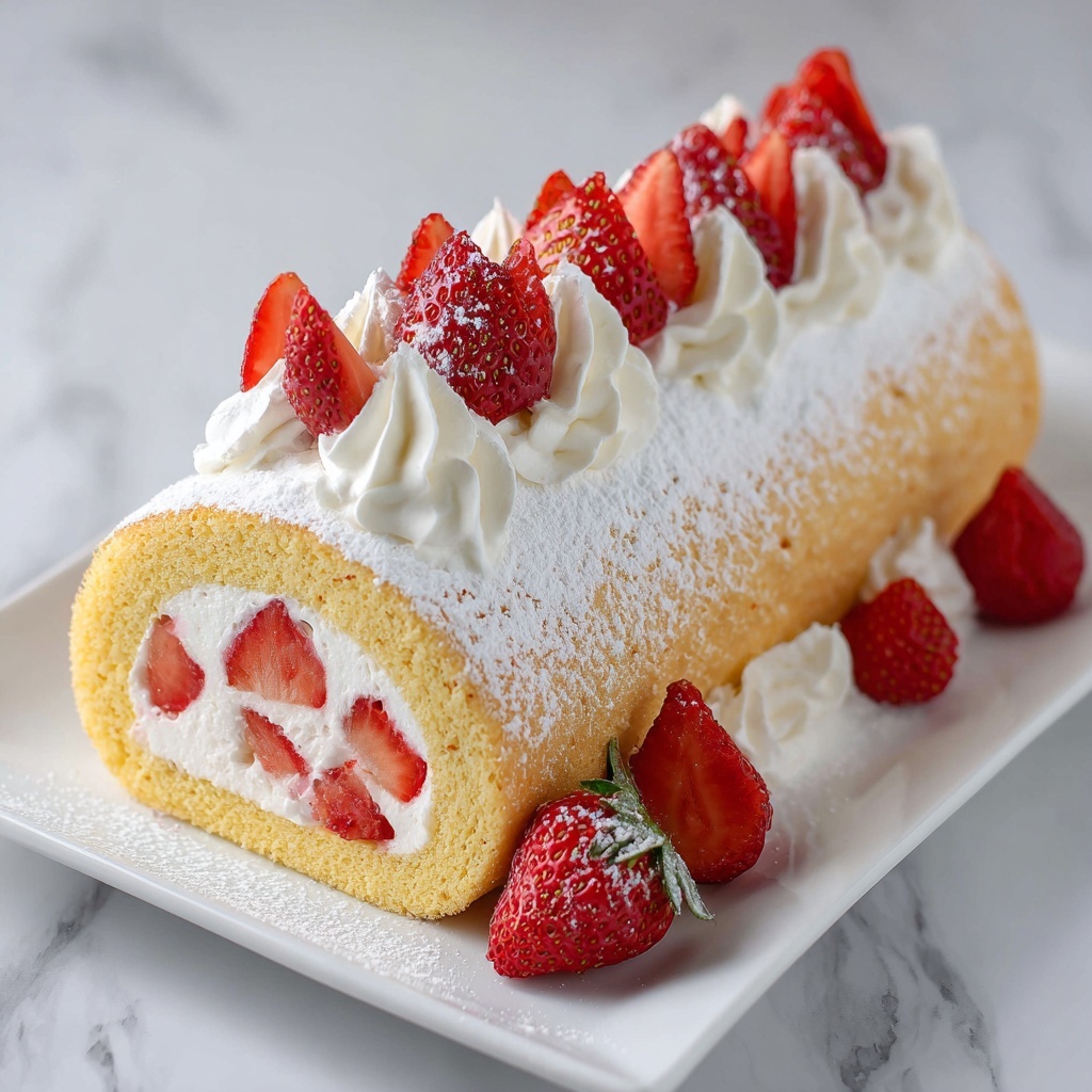 Cherry Cheesecake Cake Roll Recipe - Recipe Image