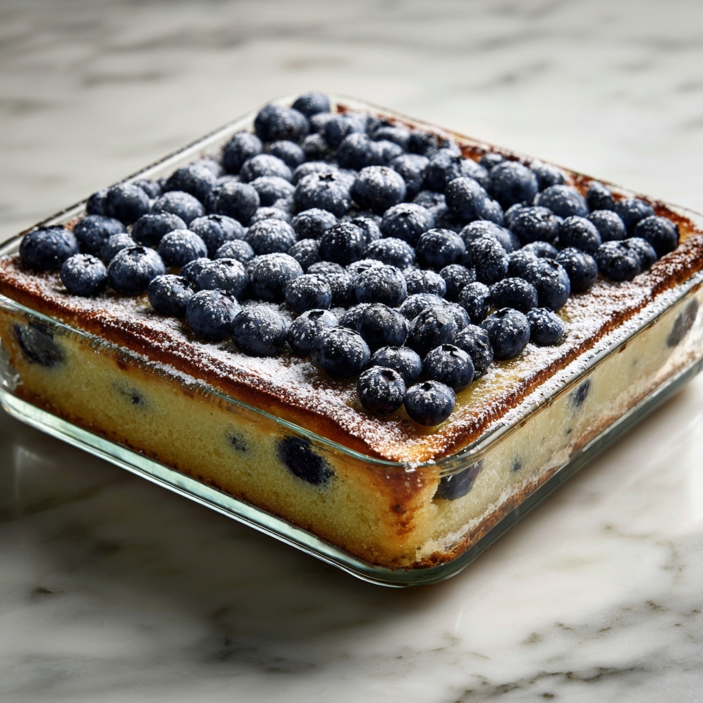 Lemon Blueberry Buttermilk Breakfast Cake Recipe - Recipe Image
