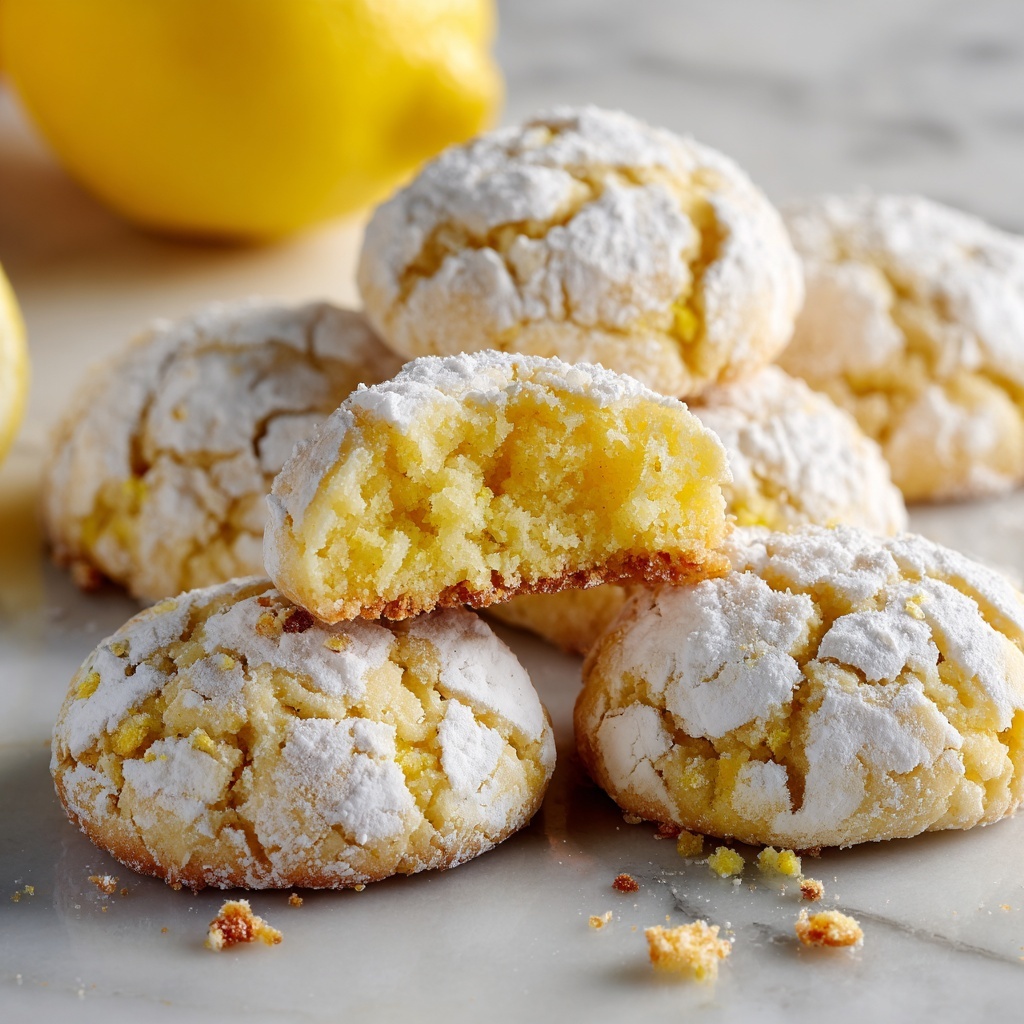 Lemon Crinkle Cookies Recipe - Recipe Image