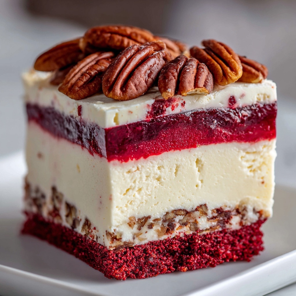 Butter Pecan Red Velvet Cheesecake Recipe - Recipe Image