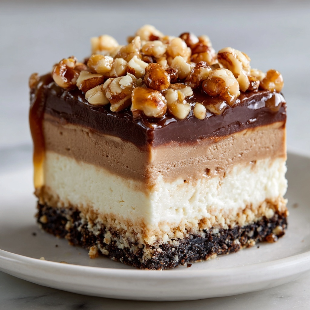 Heavenly No-Bake German Chocolate Cheesecake Recipe - Recipe Image