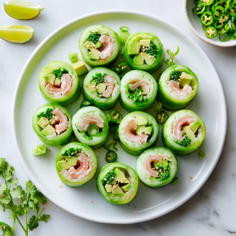 Cucumber Tuna Avocado Salad Rolls Recipe