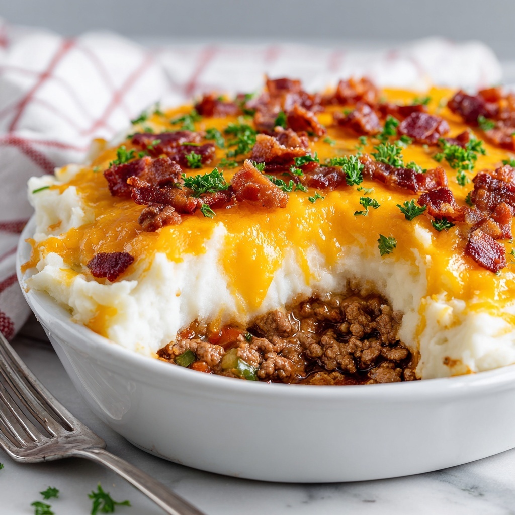 Mashed Potato Meatloaf Casserole Recipe - Recipe Image