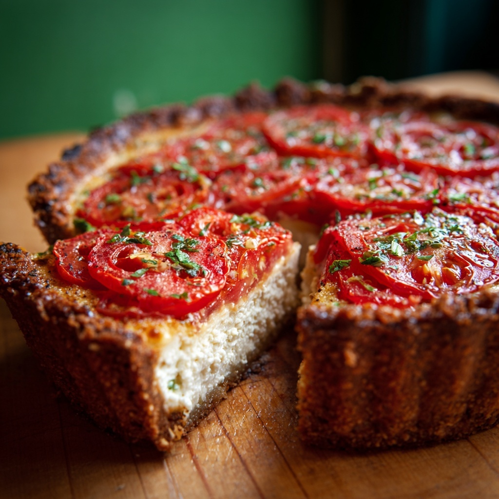 Fresh Tomato Ricotta Tart in Puff Pastry Recipe - Recipe Image