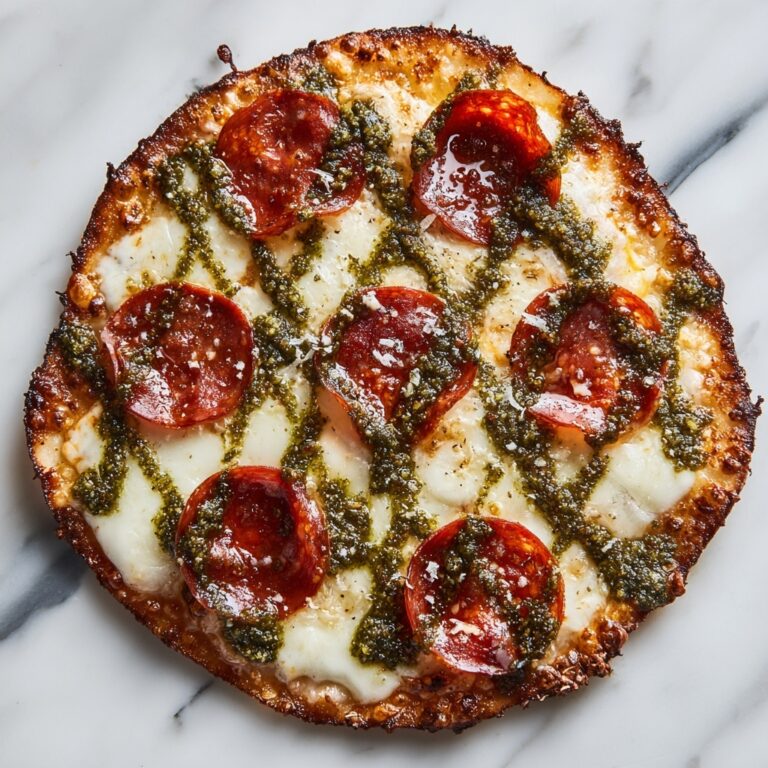 Pepperoni and Roasted Jalapeño Pesto Pan Pizza Recipe