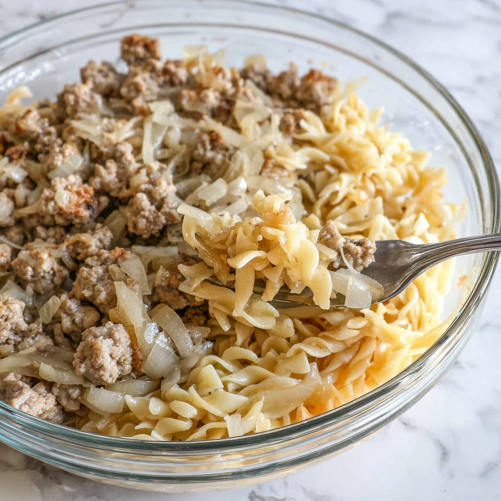French Onion Ground Beef Casserole Recipe - Recipe Image