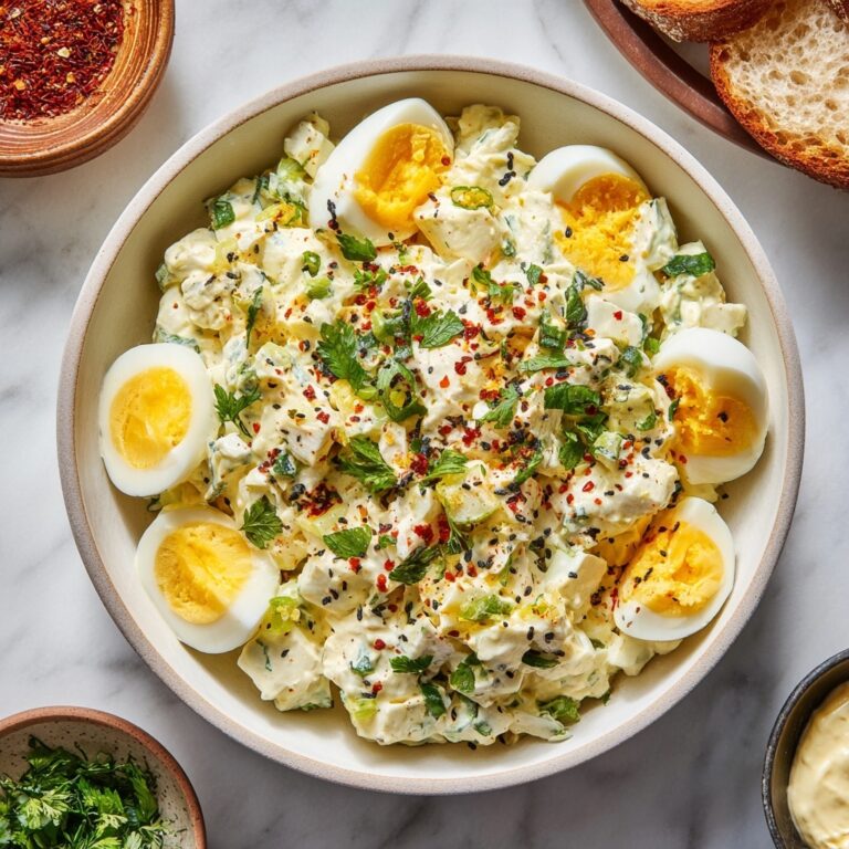 Creamy Egg Salad with Parsley and Optional Veggies Recipe