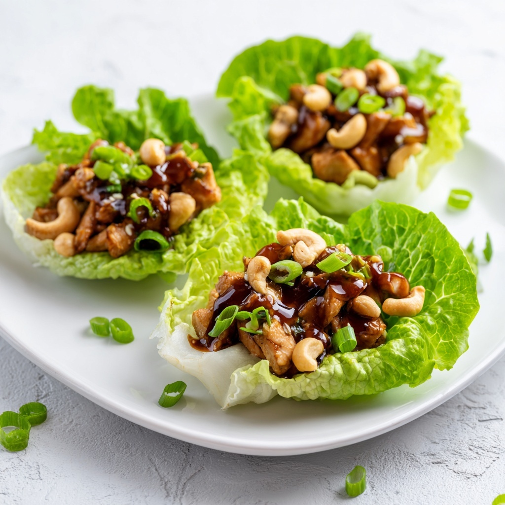 Cashew Chicken Lettuce Wraps Recipe - Recipe Image