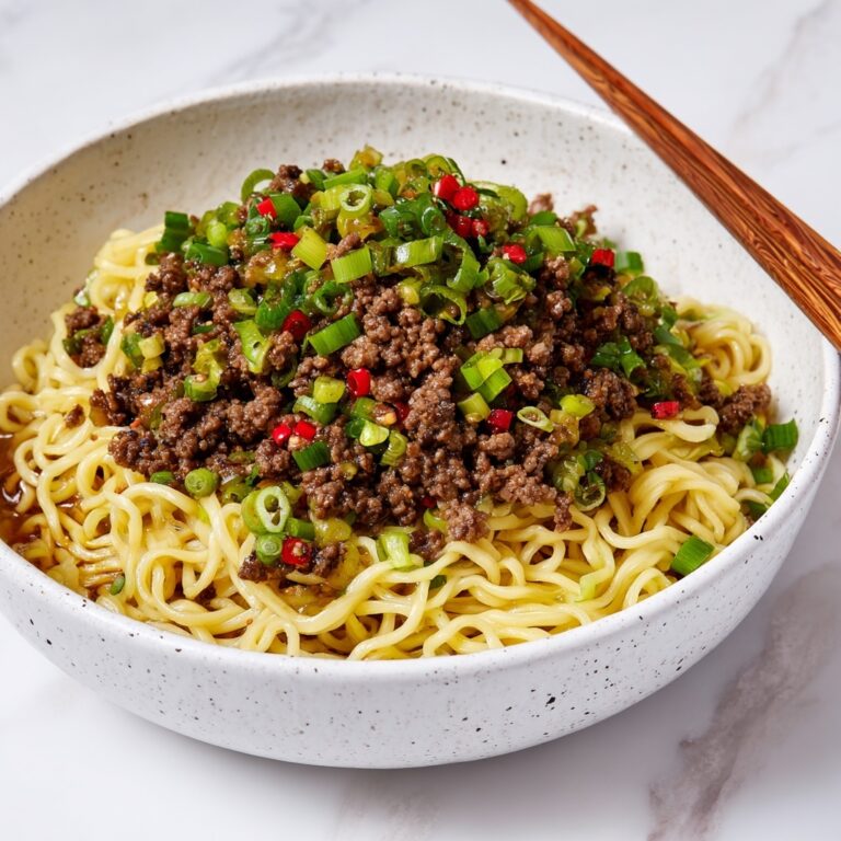 Mongolian Ground Beef Noodles Recipe
