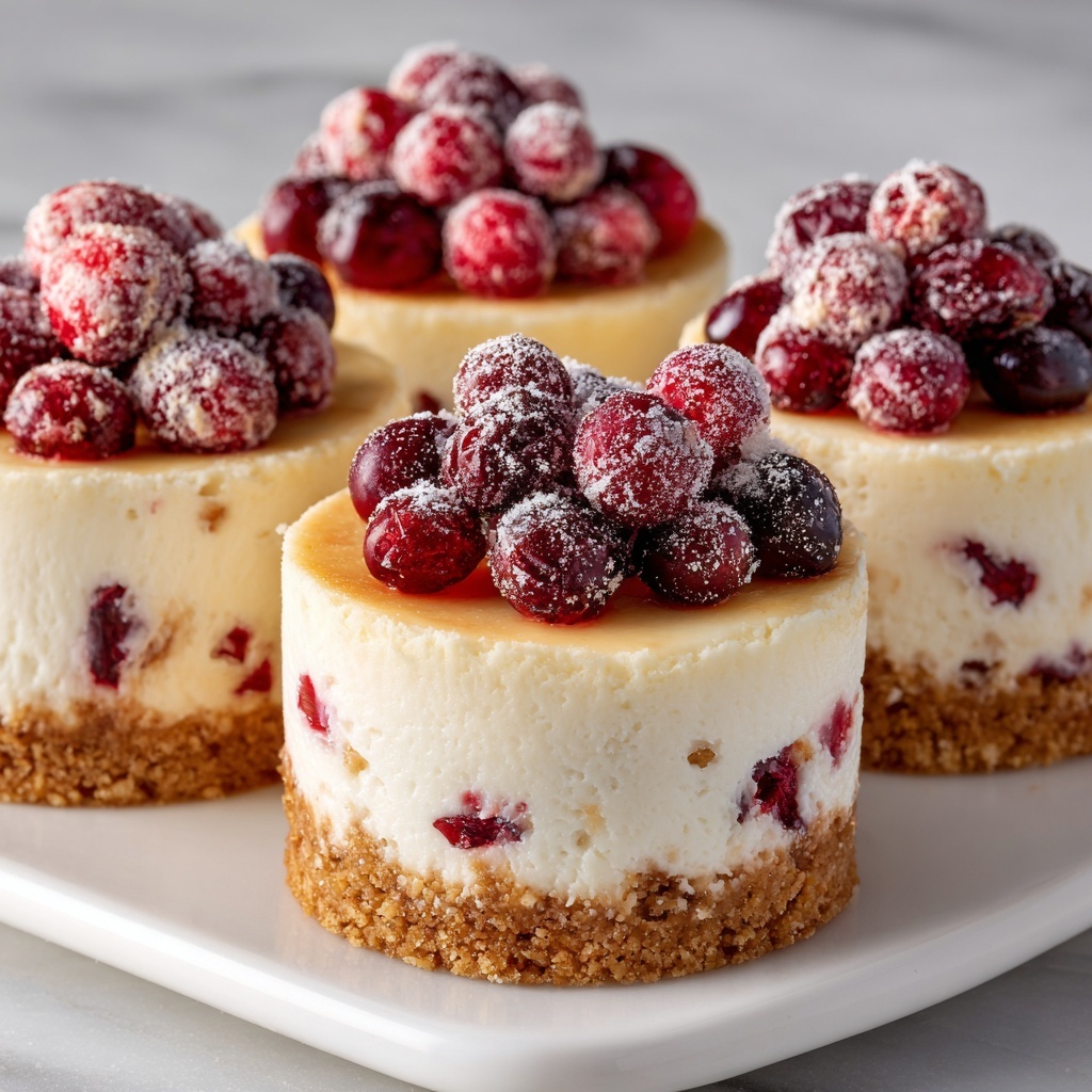 Mini Cranberry Cheesecakes Recipe - Recipe Image