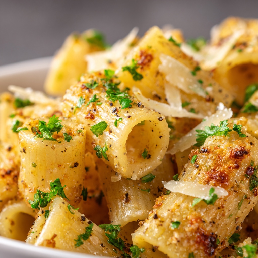 Irresistible Garlic Bread Pasta: A Comfort Food Recipe - Recipe Image