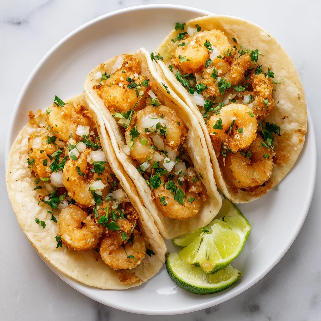 Coconut Shrimp Tacos with Habanero Lime Butter Recipe - Recipe Image