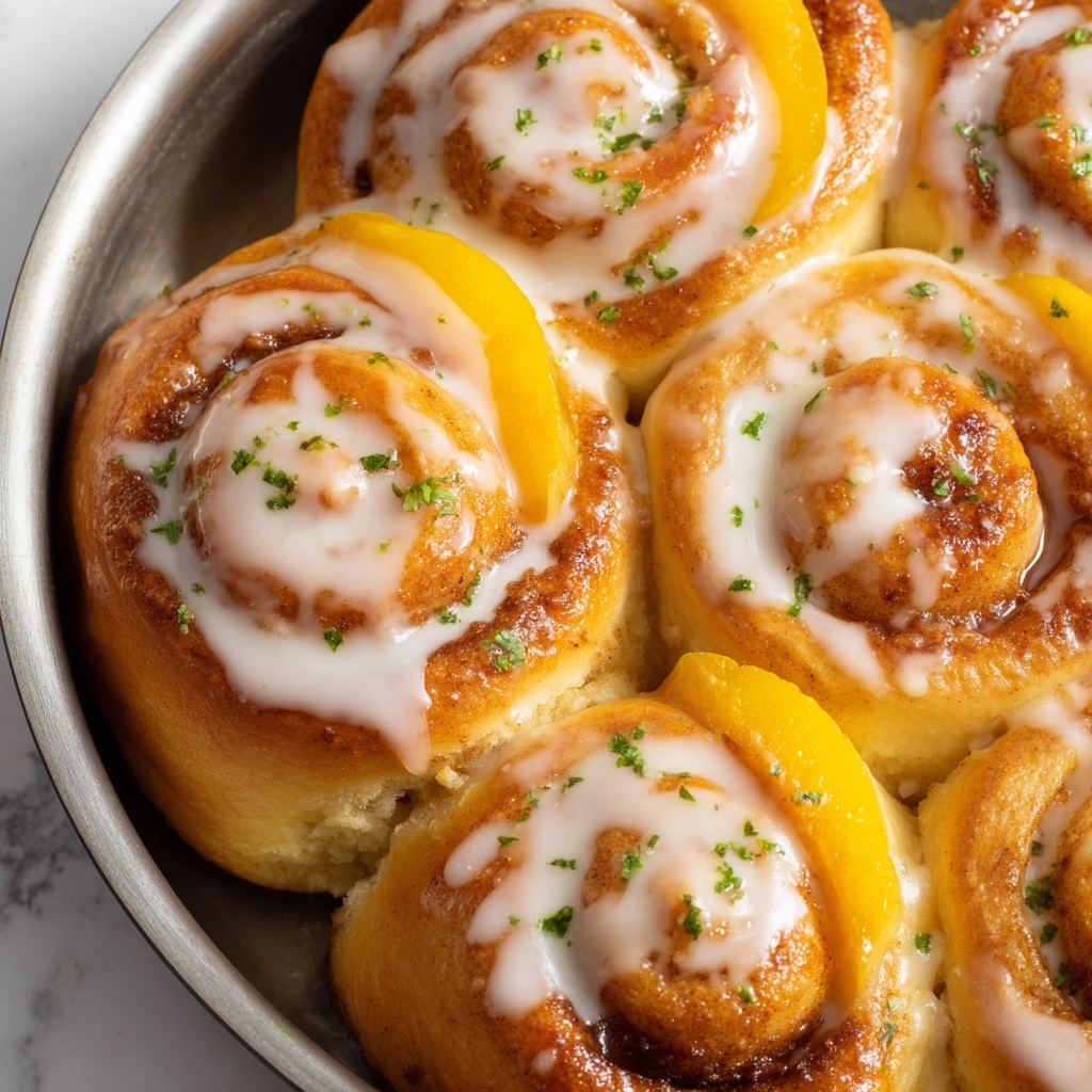 Peachy Cinnamon Rolls Recipe - Recipe Image