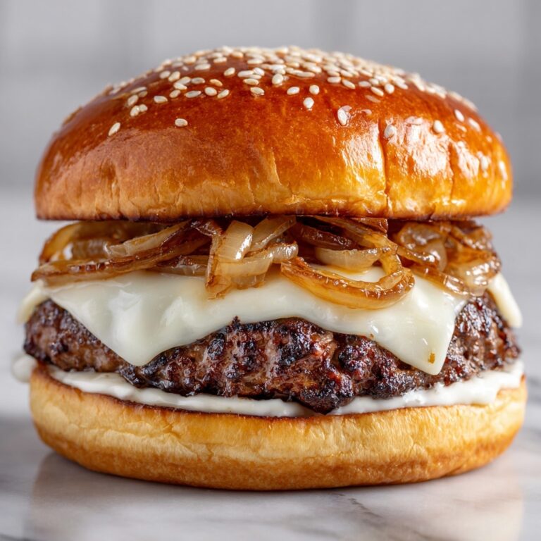 Gourmet French Onion Soup Burgers Recipe