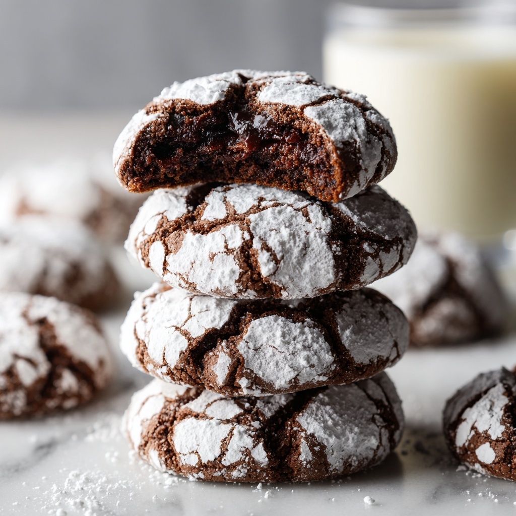 Brownie Crinkle Cookies with Espresso and Cream Cheese Recipe - Recipe Image