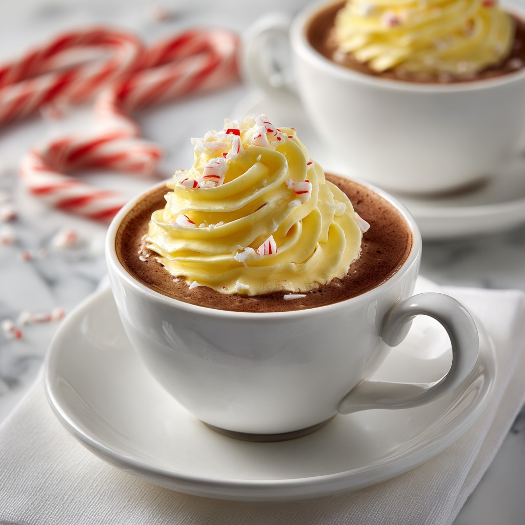 Rich Peppermint Hot Chocolate Recipe - Recipe Image