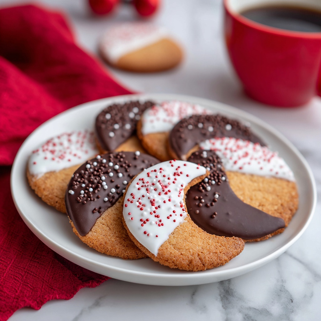 Chocolate Dipped Shortbread Cookies Recipe - Recipe Image