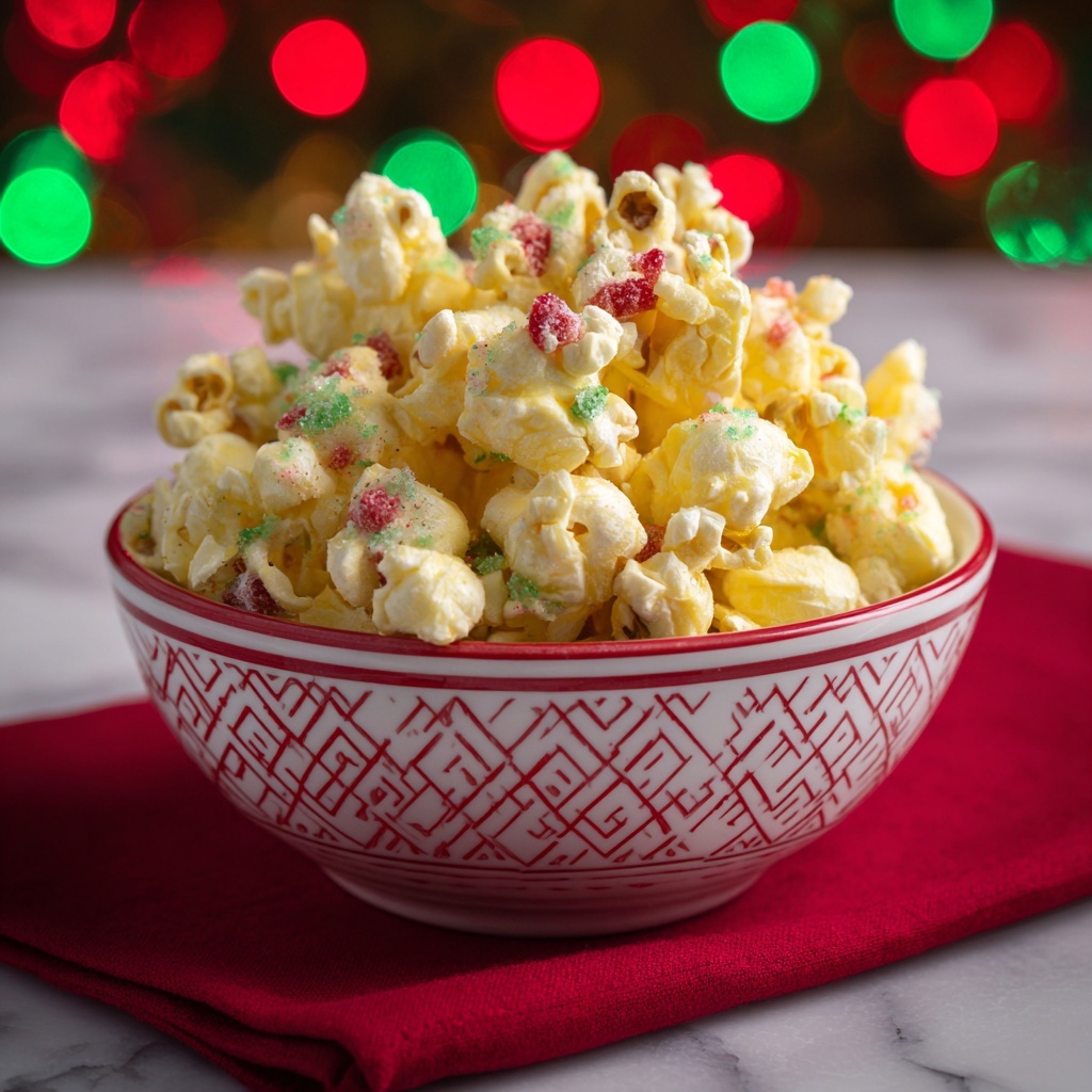 Candied Puff Corn (Christmas Crack) Recipe - Recipe Image
