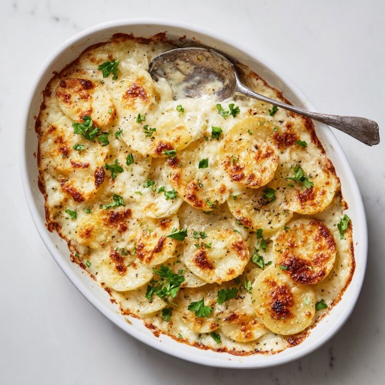 Dad’s Creamy & Cheesy Au Gratin Potatoes Recipe