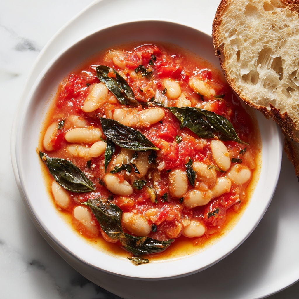 Burst Tomato Basil Butter Beans – Quick Vegan Comfort Food Recipe - Recipe Image
