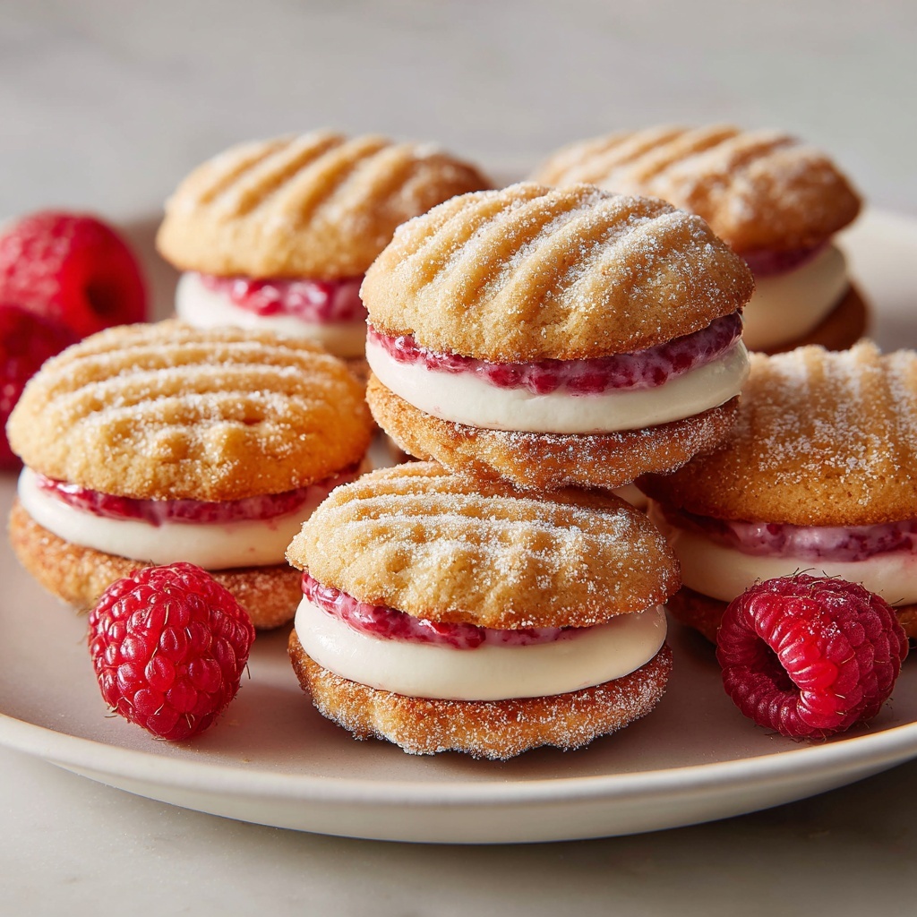 Raspberry Cream Sandwich Cookies Recipe - Recipe Image