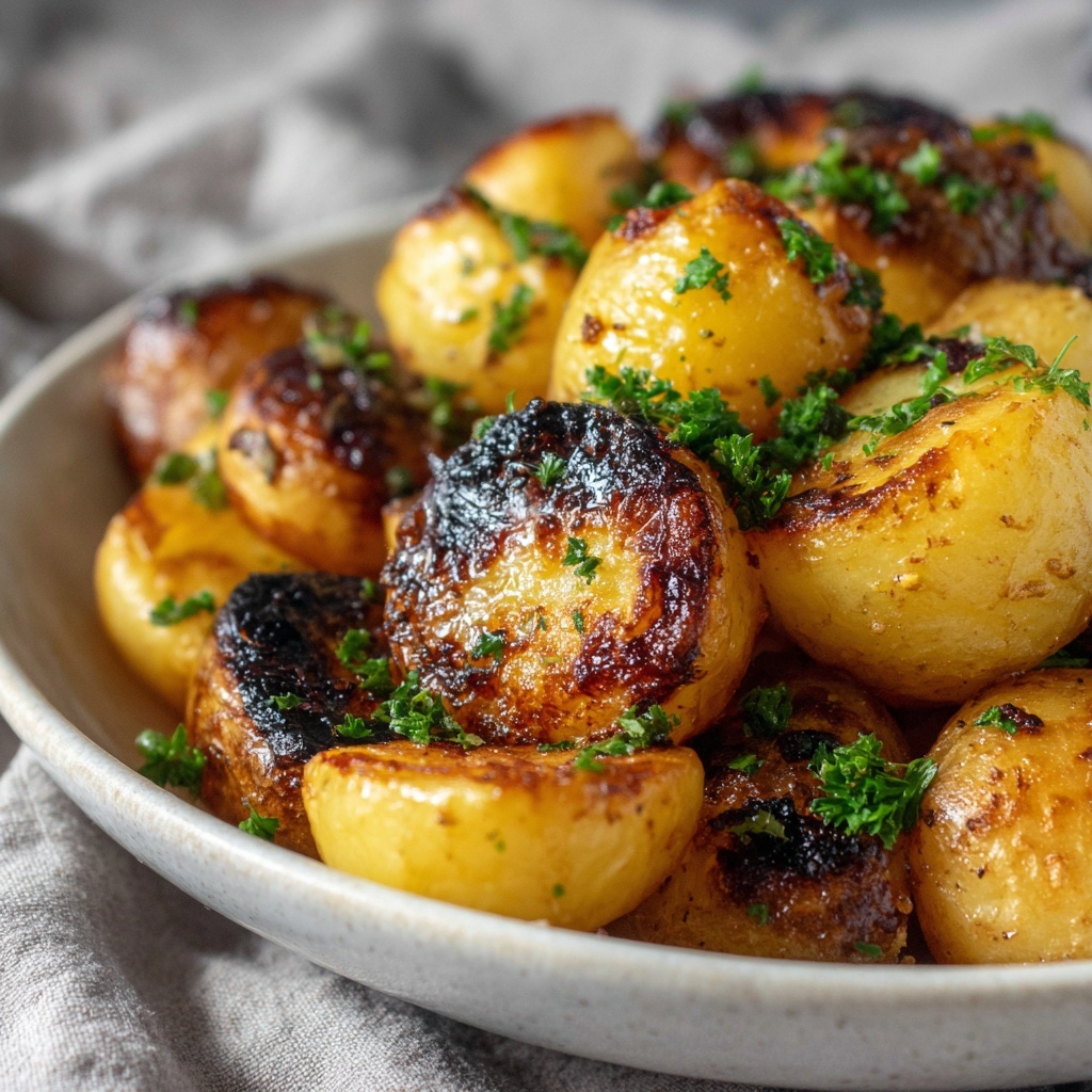Crispy Roasted Potatoes with Salted Lemon Recipe - Recipe Image