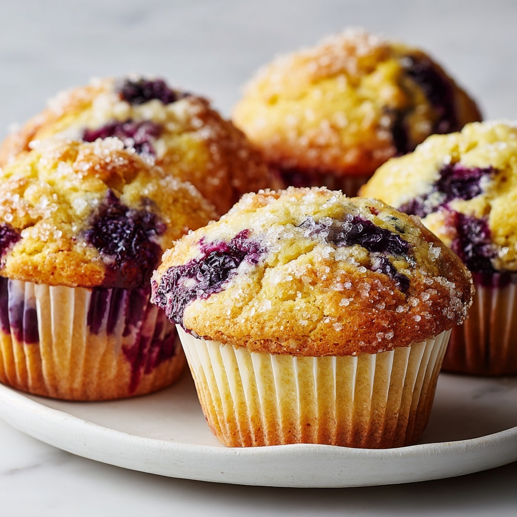 Ultimate Moist & Flavorful Blueberry Muffins Recipe - Recipe Image