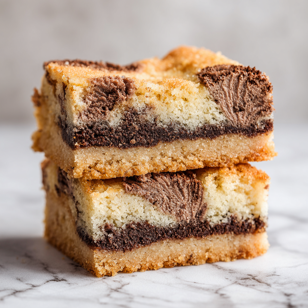 Fudge-Filled Peanut Butter Cake Bars Recipe - Recipe Image