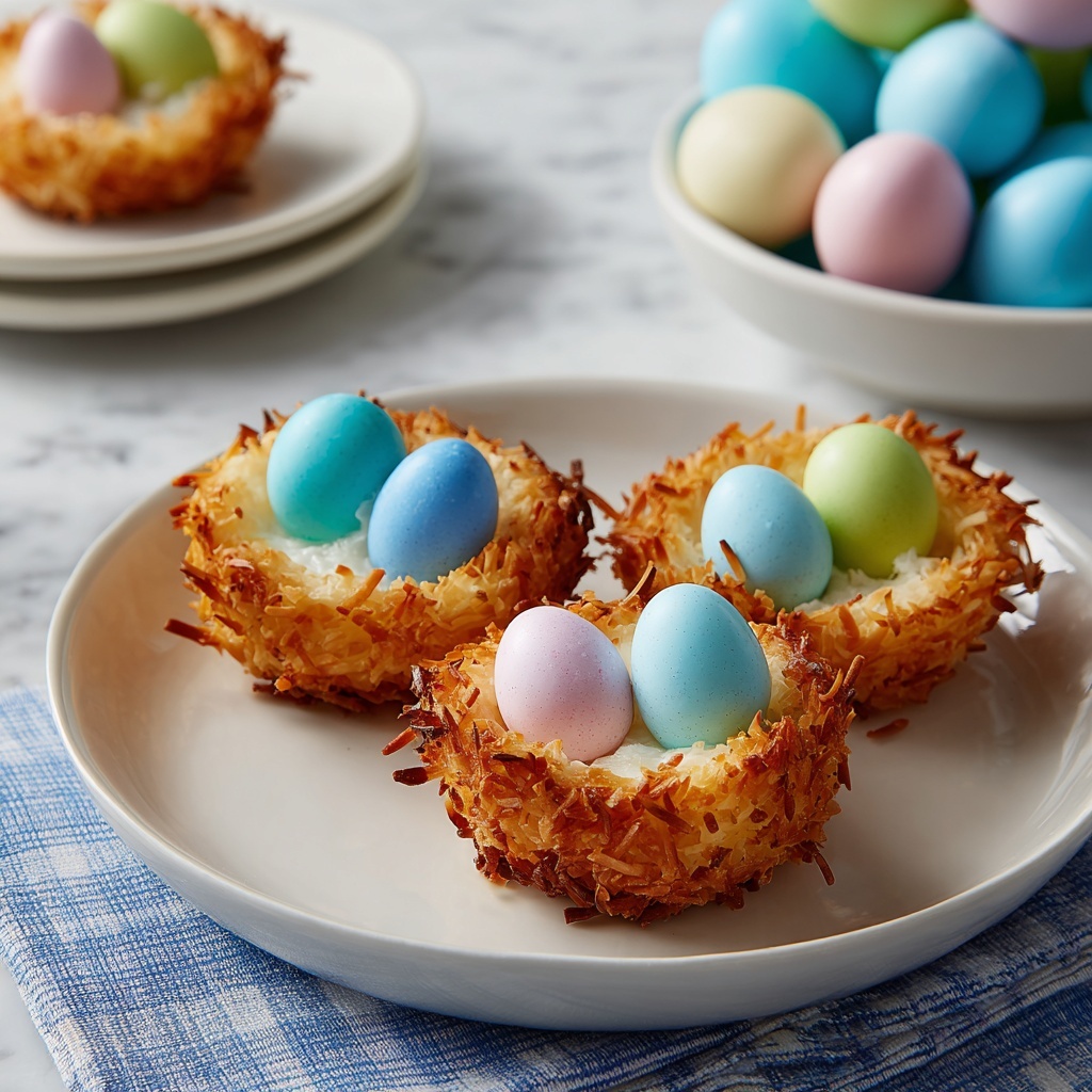 Coconut Macaroons Easter Birds Nests Recipe - Recipe Image