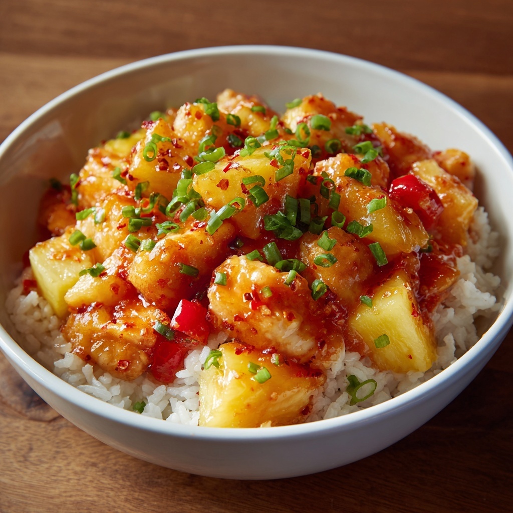 Hawaiian Pineapple Chicken and Rice Recipe - Recipe Image