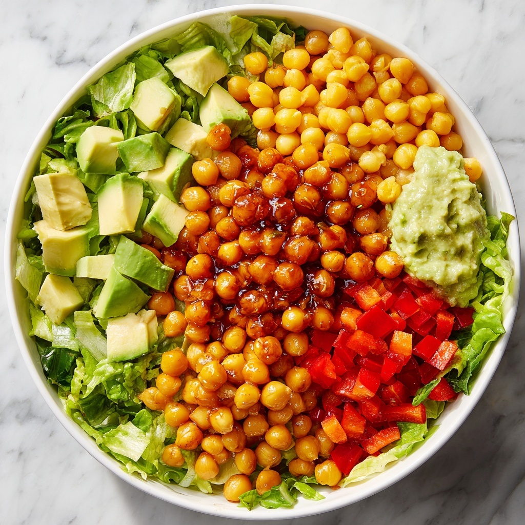 BBQ Chickpea Salad with Avocado Ranch Recipe - Recipe Image