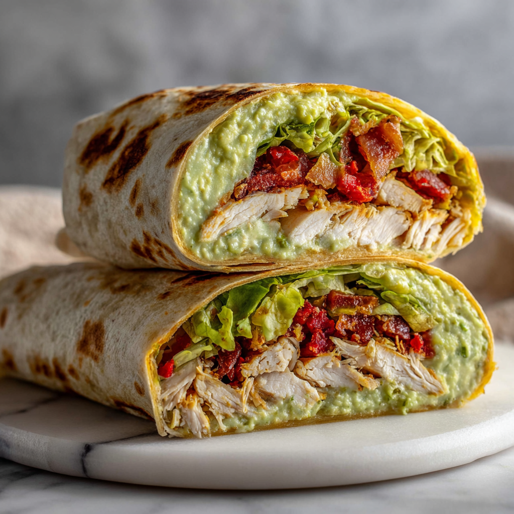 Avocado Chicken Salad Wrap Delight Recipe - Recipe Image