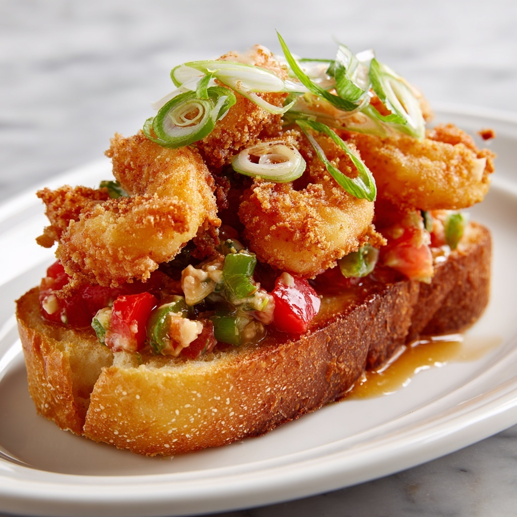 Crispy Fried Shrimp Burger with Homemade Sauce Recipe - Recipe Image