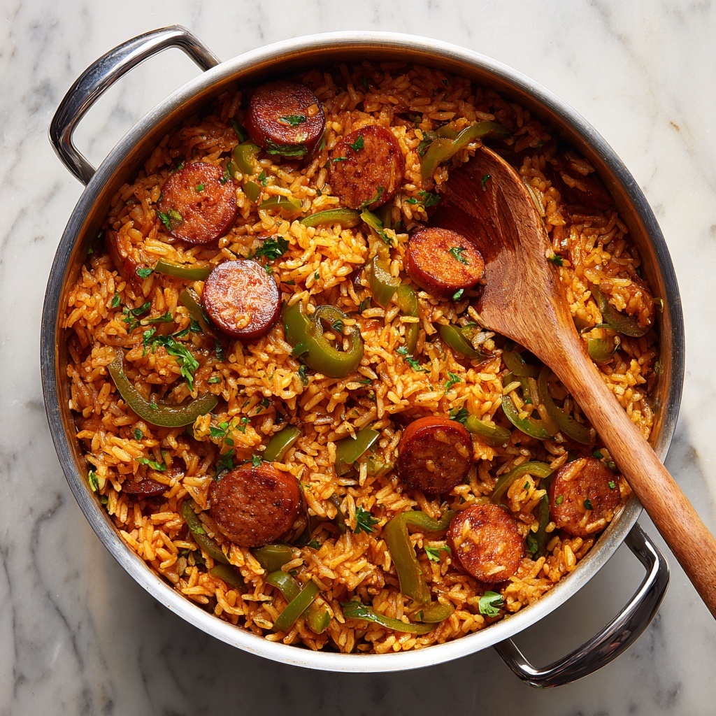 Cajun Sausage and Rice Skillet Recipe - Recipe Image