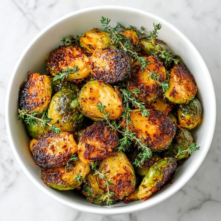 Honey Balsamic Roasted Brussels Sprouts with Walnuts and Feta Recipe