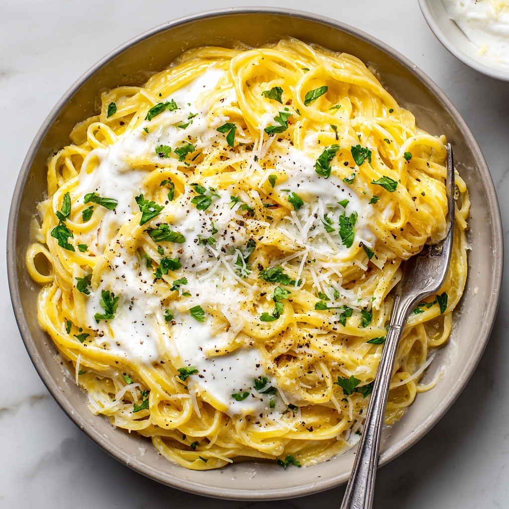 Easy Creamy Pumpkin Alfredo Pasta Recipe - Recipe Image